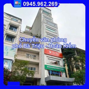 Dịch vụ chuyển văn phòng trọn gói tại phố Bà Triệu quận Hoàn Kiếm