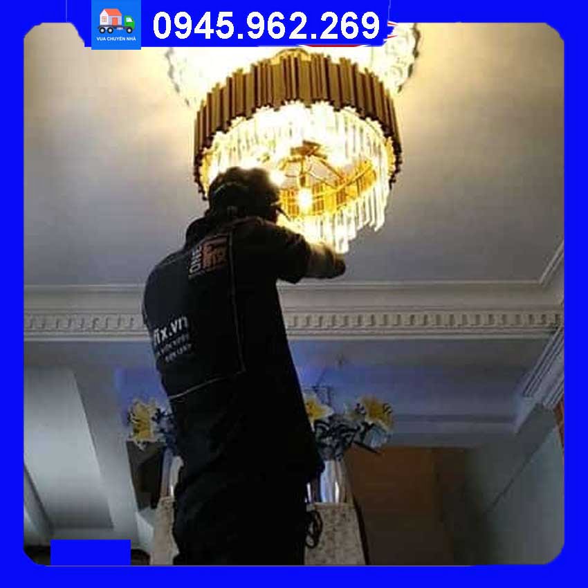 vận chuyển đèn chùm khi chuyển