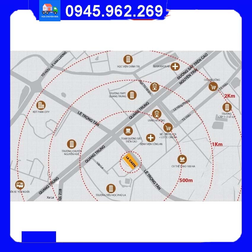 Lacasta Văn Phú thuộc phường nào MAP