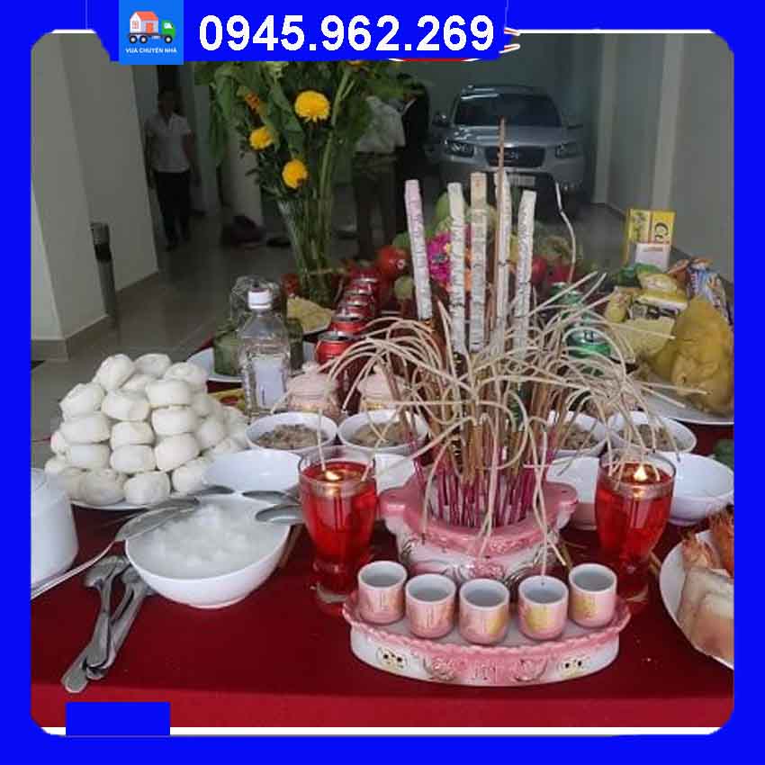 mâm cúng nhập trạch nhà chung cư