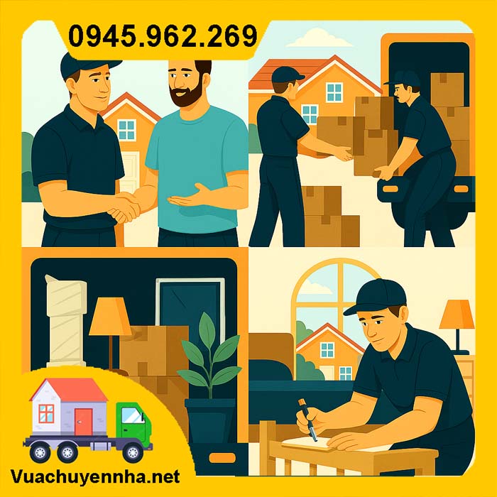 Các bước cần làm trong ngày chuyển nhà trọn gói