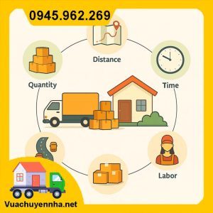 Các yếu tố ảnh hưởng đến giá dịch vụ chuyển nhà trọn gói